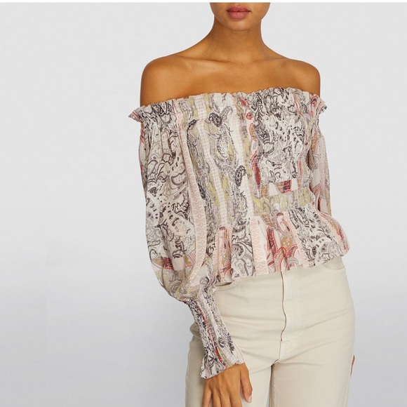 All Saints Tops - All Saints Off Shoulders Lara Top in XS New
